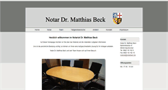 Desktop Screenshot of notarbeck.de