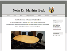 Tablet Screenshot of notarbeck.de